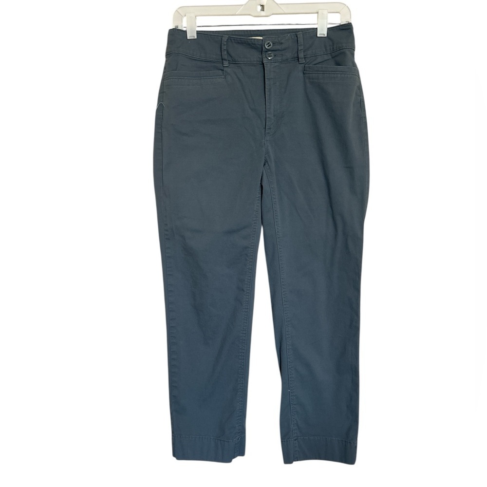 LOFT Women’s Grayish Blue Chinos for Work Sz 2 Neutral Classic